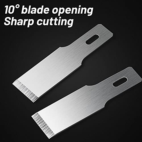 Zhehao 60 Pack Size 18 Chisel Blades, Replacement with Box