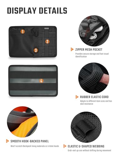 TACTICAL_GEEK TCM10 EDC Organizer Board(Black) - color: TCM10-Black