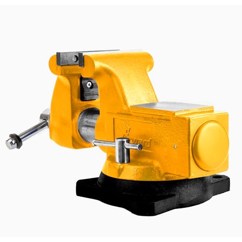 Forward 1755A 5.5 Inch Heavy Duty Bench Vise with Anvil and 360°Swivel Base - size: 5.5 Inch