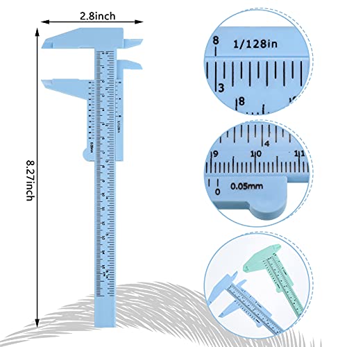 Frienda 5 Pcs Eyebrow Measuring Caliper Tool Microblading, Fresh Colors - color: Fresh Colors