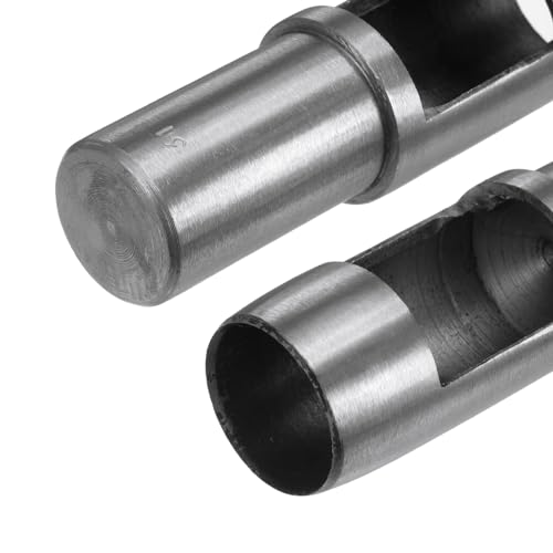 HARFINGTON Hollow Punch for Leather 31mm Round Hole Punch Tool for Belt Puncher Carbon Steel Single Punch for Watch Belts Cut Leather Craft Rubber Paper Fabric Plastic Soft Material - size: 31mm