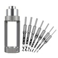 7PCS Square Hole Drill Bit Set for Wood, Woodworking Mortising Chisel Drill with 6.4/8/9.5/10/12.7/14/16mm Sizes, Includes Square Hole Drill Bit Adapter for Precise Woodworking Drilling - style: Bundle Set (7PCs)