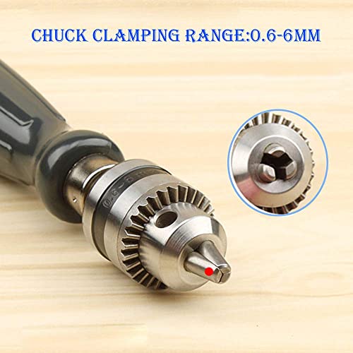 Hand Drill Bits Set 12 in 1 Manual Tool Pin Vises with Chuck Key & 10 pcs Twist Drill Bits for Wood, Jewelry, Delicate Manual Work, Electronic Assembling and Model Making, DIY Drilling