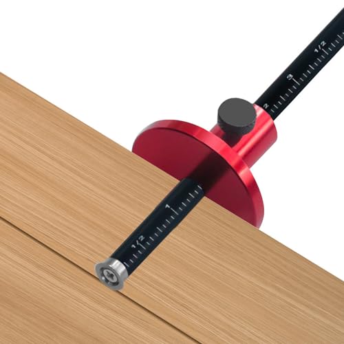 Wheel Marking Aluminum Alloy Precision Ground Steel Rod Woodworking Mortise Parallel Scribing Tool