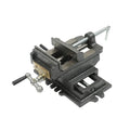 kimllier 5 Inch Cross Slide 2 Way Drill Press Vise, Cast Iron Compound Vise - color: Black, size: 5 Inch