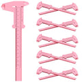 0-6 Inch/150mm Vernier Plastic Caliper Measuring Ruler,Pink - color: Pink