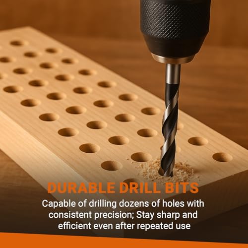 8-Pc Metric Brad Point Wood Drill Bit Set, High Carbon Steel 3-10mm - style: 8pc Carbon Steel