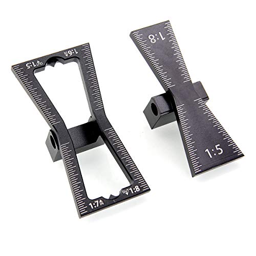 2PCS Dovetail Marker Guide, Aluminum Alloy Woodworking Jig