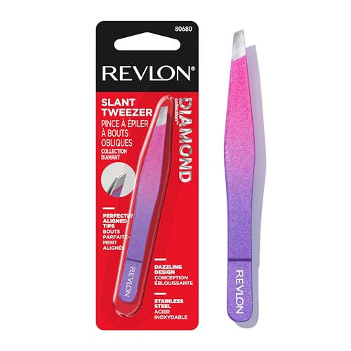 Revlon Diamond Collection Tweezer, Pink & Purple, 1 Count