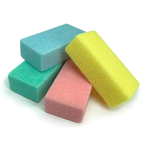 Maryton Pumice Sponge for Feet Pedicure Callus Remover Scrubber, 4 Pcs - size: 4 Count (Pack of 1)