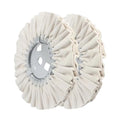 2 Pcs 8" Cotton Airway Buffing Wheel with 5/8'' Arbor Hole - style: 8'' Cotton Airway Buffing Wheels