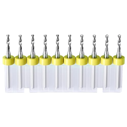 10PCS 1.6mm Tungsten Carbide Shank Micro Drill Bits for PCB - size: 1.6mm (CED)