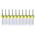 10PCS 1.6mm Tungsten Carbide Shank Micro Drill Bits for PCB - size: 1.6mm (CED)