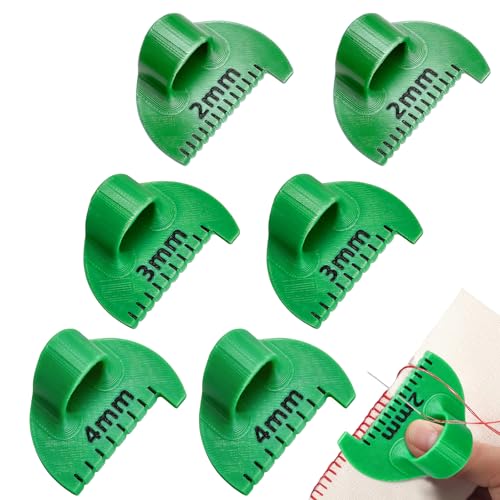 Edge Stitch Lock and Sewing Gauge, 2mm/3mm/4mm Edge Sewing Lockranding Tool, Quilting Templates Rulers Needle Gauge Measuring Seam Gauge for Fabric Straight Stitching(Green) - color: Green