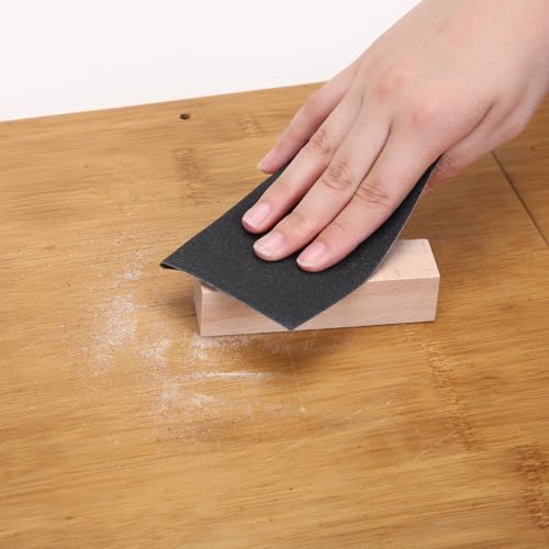 MAXMAN 1/4 Sheet Sandpaper, 4.5" x5.5" 60 Grit Silicone Carbide, for Wood - style: 60 grit