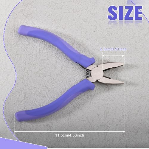 4.5 Inch Mini Lineman's Pliers with Wire Cutter - size: 4.5" Lineman's Pliers with Wire Cutter