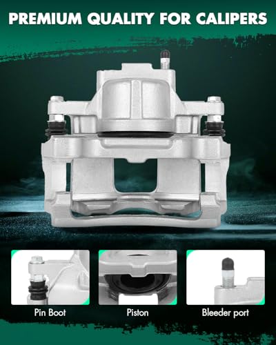SCITOO Front Right Disc Brake Caliper With Bracket 18B5045A Silver - size: Front Passenger[18B5045A]Silver
