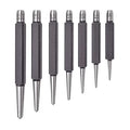 Starrett Steel Center Punch Set, 7 Pieces - size: 5" Length; 7 Sizes: 1/16-1/4" Diameter
