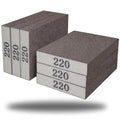 Tonmp 6 Pack 220 Grit Superfine Sanding Sponge, Washable and Reusable Great for Pot Pan Brush Sponge Brush Glasses Wood Metal Sanding (220 Grit-6 Pack) - style: 220 Grit