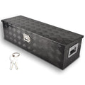 39" Aluminum Truck Bed Tool Box with Lock, Black(39"×13"×10") - color: Black, size: 39"x13"x10"