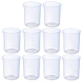 10 PCS 150ml Resin Mixing Cups, Liquid Measuring Cups, Plastic Beaker, Graduation Epoxy Resin Cups for Resin Epoxy Paint Food, Lab Use - size: 150ml 10pcs