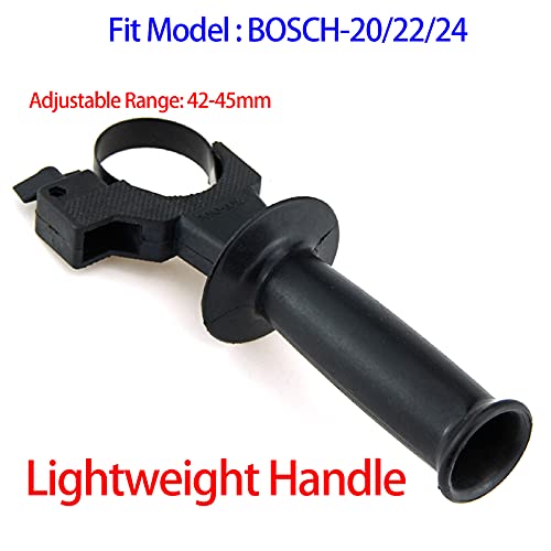 1Pcs Black Plastic Electric Hammers Handle Auxiliary Side Front Handle for Bosch Gbh2-20/22/24, Power Tools Accessories (Bosch-20/22/24) - size: Bosch-20/22/24(1 Pcs)