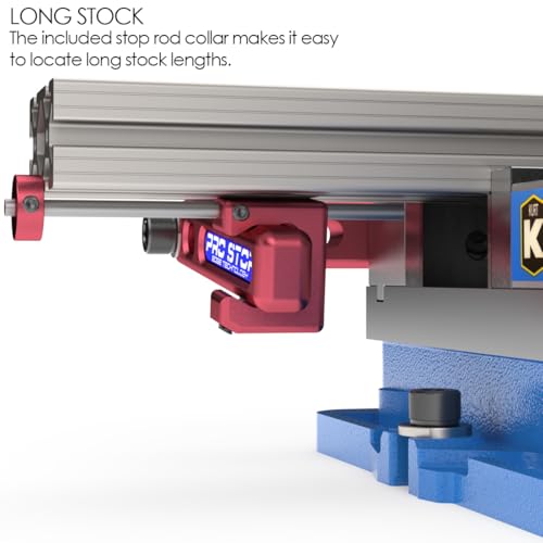 03-000 Pro Vise Stop - Low Profile CNC Milling Workstop for 6" Vises, Fast, Accurate Part Setup, Repeat Setup with Rotating Arm for Total Clearance