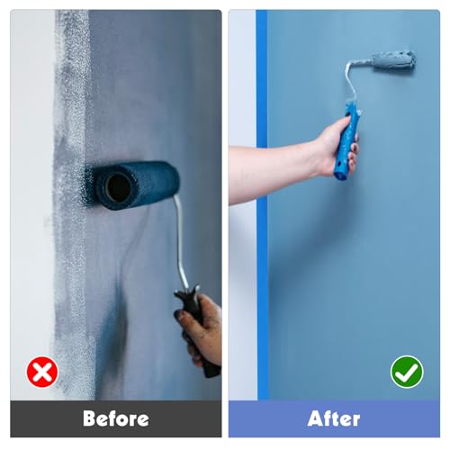 5 Rolls Painters Tape 1.5Inch Wide Blue Painters Tape for Wall Painting - size: 5rolls/1.5in