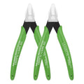 5 Inch Flush Cutters, 2 Pack Small Wire Cutters, Micro Flush Cut Pliers Side Cutters Snips Zip Tie Sprue Cutter for Jewelry Making, Floral, Electronics, Model Craft, Filament, 3D Print - color: 2 Pack