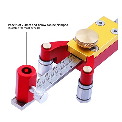 Scriber Marking Tools Scriber Adjustable Straight Arc Wheel Marking Gauge Tool Parallel Line Drawing
