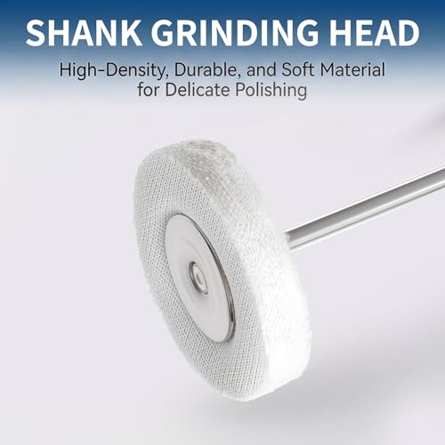 12PCS 25mm White Cloth Buffing Wheel, 3/32"(2.35mm) Shank - style: White Cloth