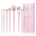 Jessup Makeup Brush Set 14pcs Face & Eye Makeup Brushes, Pink T495 - color: Pink-14pcs, size: Full Brush Set