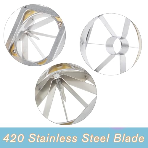 Wedge Blade Multi-model universal Stainless Steel Replacement 6 Wedge Chopper Blade & Pusher Block Set For Commercial Fruit Vegetable Cutter Interchangeable Blade (6 Wedge) - size: 6 Wedge