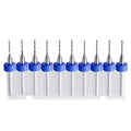 10PCS 0.6mm Tungsten Carbide Shank Micro Drill Bits for PCB - size: 0.6mm (CED)