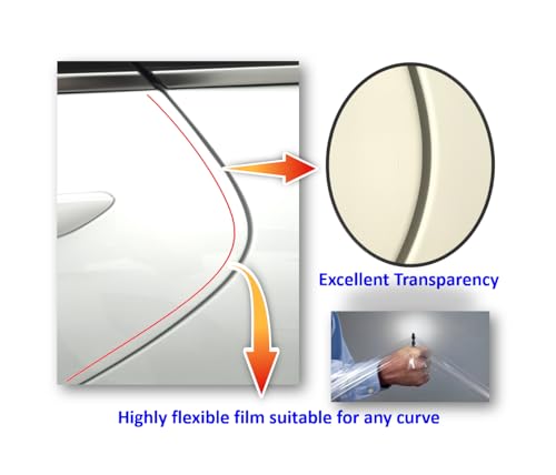 [3M]-5doors(Pro) Customized Car Door Edge Protector Made with 3M PPF - color: Clear Pro 0.5inx36in/5strips