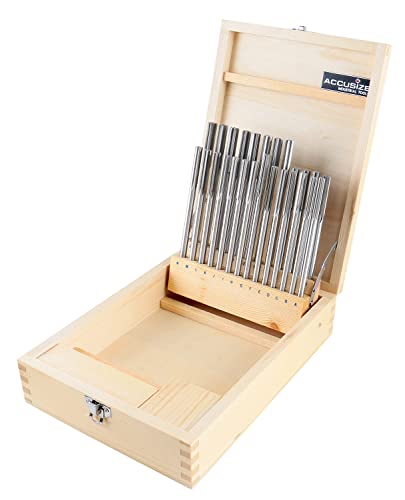 Accusize HSS Chucking Reamer Set Letter Size A to Z, 5500-SL00 - size: Letter Size A to Z