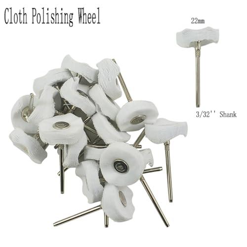 80 Pcs 3/32'' Shank Various Abrasive Mini Polishing Wheels