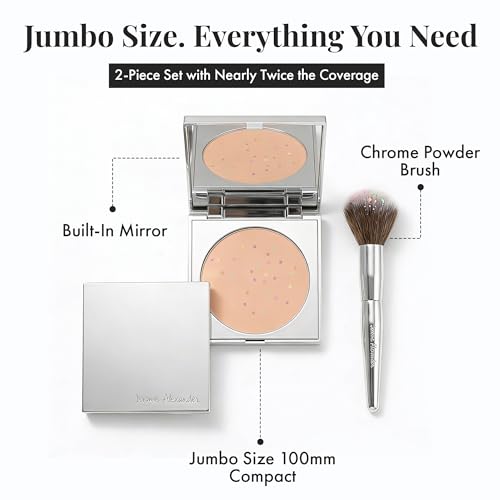 Magic Minerals Powder Foundation 2pc Set by Jerome Alexander - Medium Dark - color: 03 Medium Dark