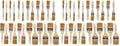Pro Grade - Chip Brush – Paint Brush Set – 48 Pack - Natural China Bristle Paintbrush Set for Art, Craft, Epoxy, Varnish, Resin, Stain, Glue, Gesso, Primer, Acrylic and Oil Paint - size: 24Pc. Var. (Pack of 2)