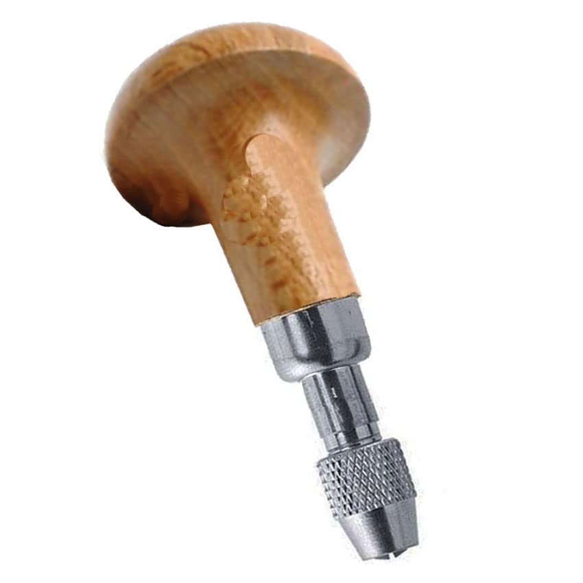 Graver Chuck Mushroom Wooden Handle Millgrain Reamer Broaches Pin Vise File Vice 2 Collet 0-3 mm