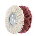 2 Pcs 8'' Airway Buffing Wheels with 5/8'' Arbor - style: Cotton+Non woven Wheels
