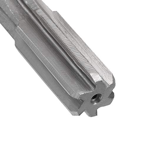 uxcell Chucking Reamer 1/2",H7 HSS Lathe Machine Reamer 6 Straight Flutes - size: 1/2"
