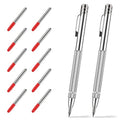 Glieskir 2-Pack Tungsten Carbide Scriber Set with Magnet and 10 Tips - color: 2-Pack - Silver