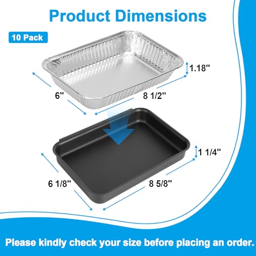 LS'BABQ 93305 83156 Catch Pan Kit for Weber Spirit 200/300, Genesis I & II 200/300 Series, 7515 Grill Grease Tray with 10 Pack 6415 Disposable Aluminum Foil Drip Pan Liners Replacement Parts - size: For Weber