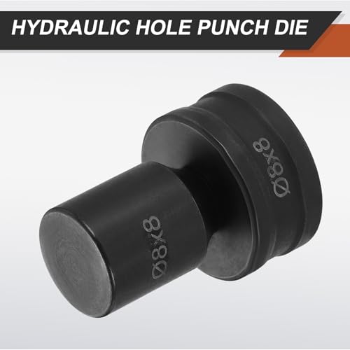 HARFINGTON Hydraulic Hole Punch Die 8x8mm Square Hole 40Cr Steel Electric Punching Kit for CH70 Electric Punching Machine, Black - size: 8x8mm