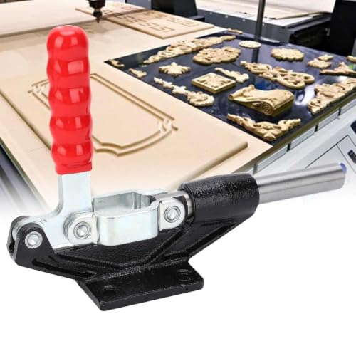Welding Toggle Clamp GH-305-HM, Horizontal Push Pull Fixture with 680kg Holding Force, for Woodworking, Welding Jig, Lathe, Circuit Board Assembly