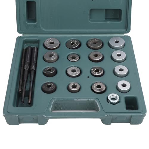 Valve Seat Reamer Tool Kit - Alloy Steel Universal for 20-30mm Valves, Includes 12 Sizes & 4 Heads