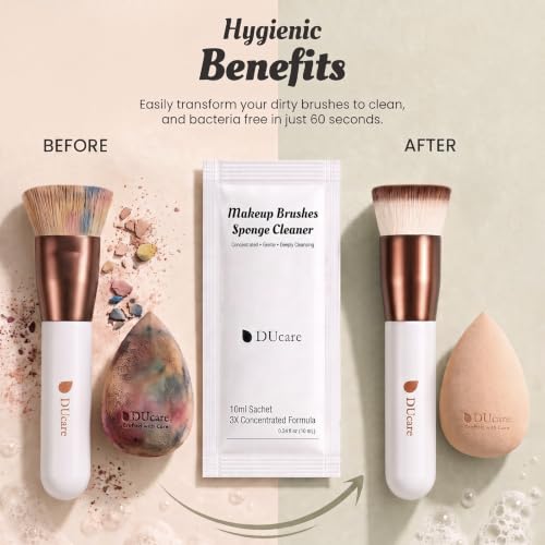 DUcare Makeup Brush Cleaner, Beauty Sponge Cleansing Solution 13.6 Fl Oz - color: I-Cleanser-400ml