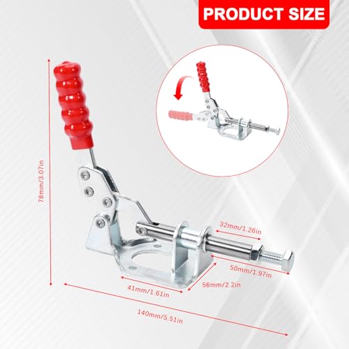 4-Pack, 302F Push Pull Toggle Clamp, 300 lb Holding Capacity - style: 302F,4PK