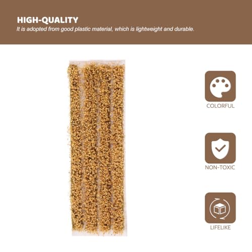 2boxes Miniature Wheat Mat Strips Craft Mini Railway Strip Railroad for Sand Greenery Models : Turf Static Model: Shrubs Tufts Self Diorama Grass Model ： Scene, Scenes